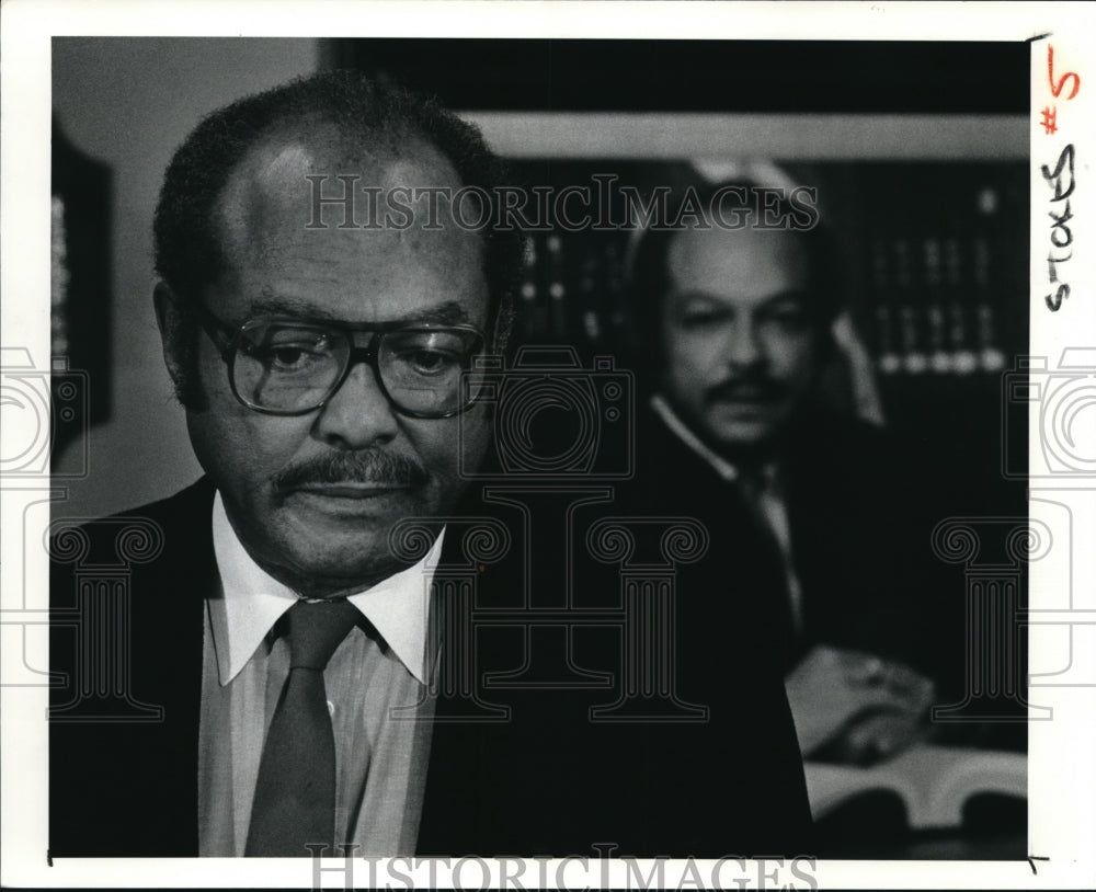 1991 Press Photo Judge Carl B Stokes denied assaulting his daughter - Historic Images