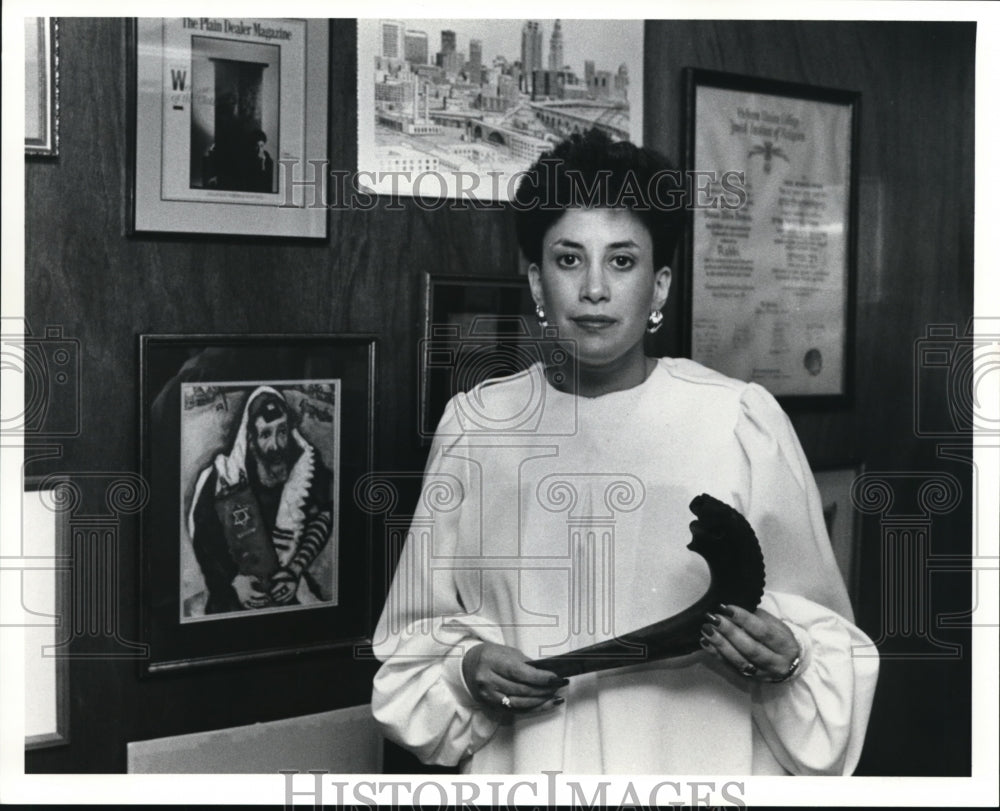 1991 Press Photo Rabi Susan Stone, Beth Israel West Temple- Historic Images