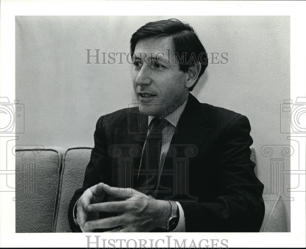 1991 Press Photo Leonard Spector, an expert on Nuclear proliferation & terrorism- Historic Images
