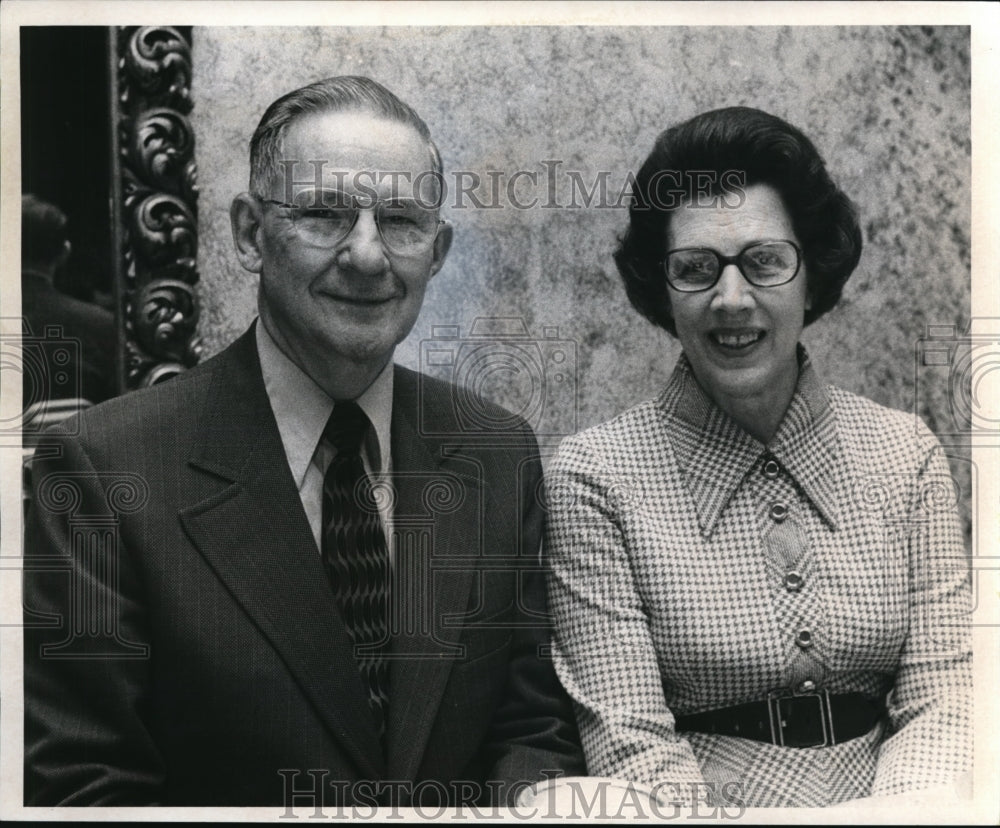 1973 Press Photo Estal E Sparlin, Retired Director of the Citizens League- Historic Images