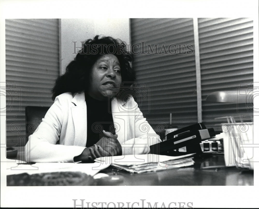 1991 Press Photo Ruby Taylor, Director of the Veterans Service Commission- Historic Images