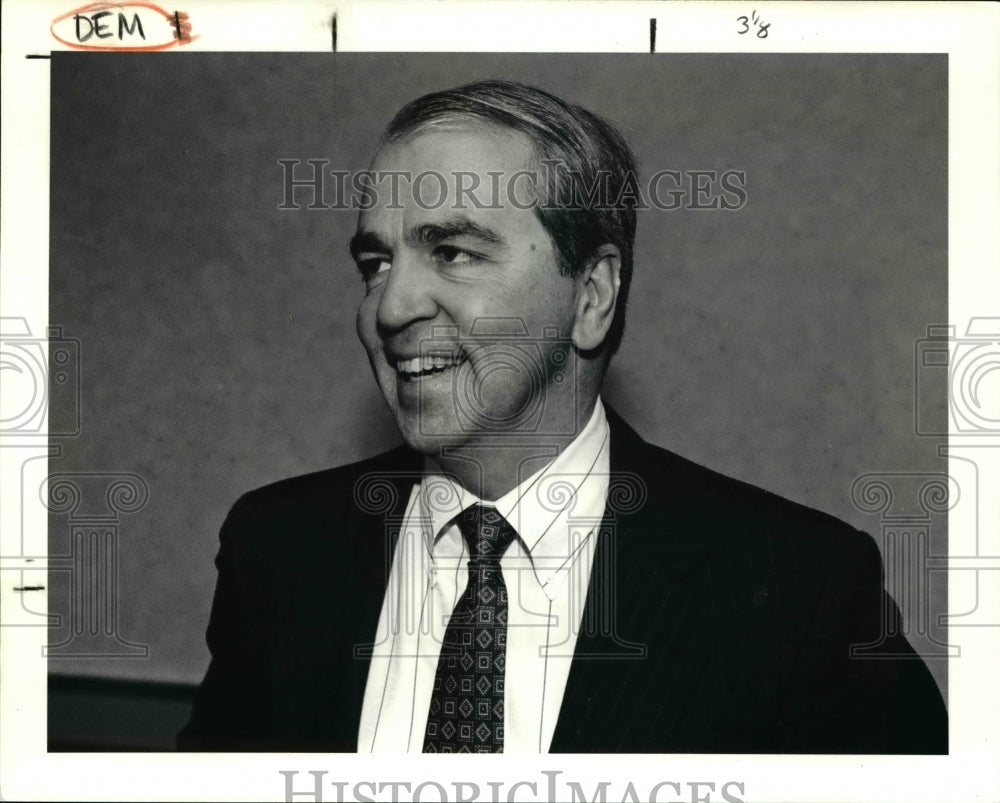 1991 Press Photo Paul E. Tsongas, only announced Democrat Presidential Candidate- Historic Images