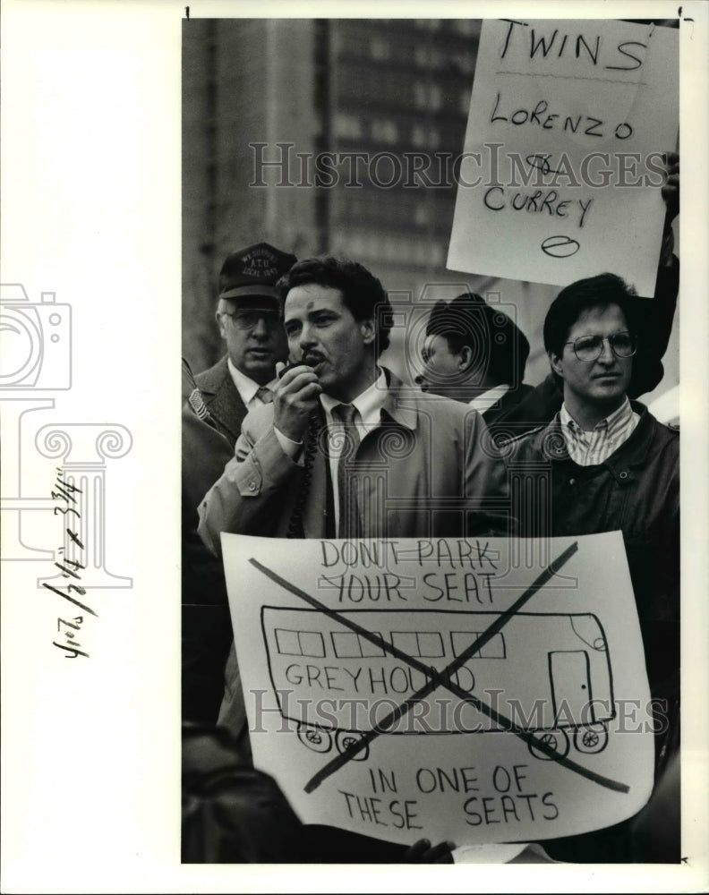 1990 Press Photo City Council President Jay Westbrook  and Pat O Malley- Historic Images