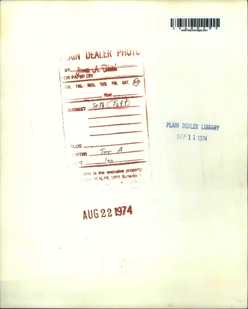 1974 Press Photo Seth Taft - cva46295