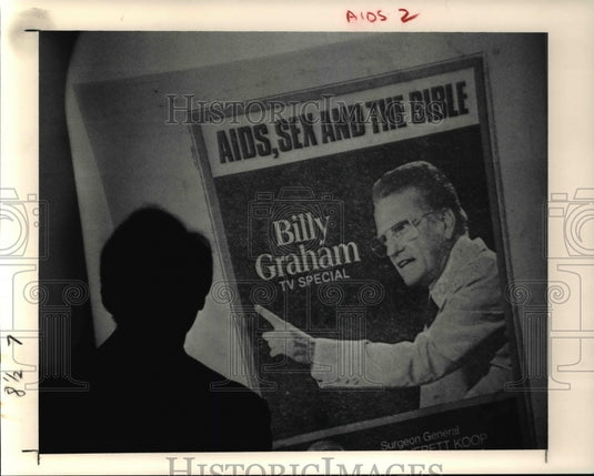 1991 Press Photo Steve Sroka talks about AIDS- Historic Images