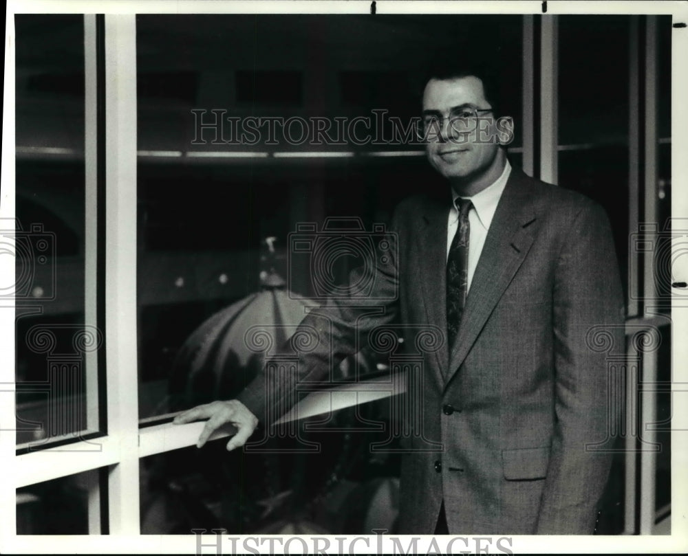 1991 Press Photo Charlie Webb the new Economic Director of the Gi Growth Assn.- Historic Images