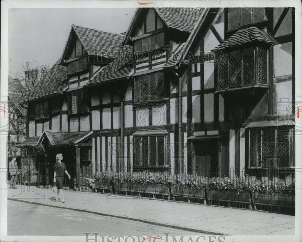 1964 Press Photo Home of William Shakespeare, Henley Street Stratford-upon-Avon- Historic Images