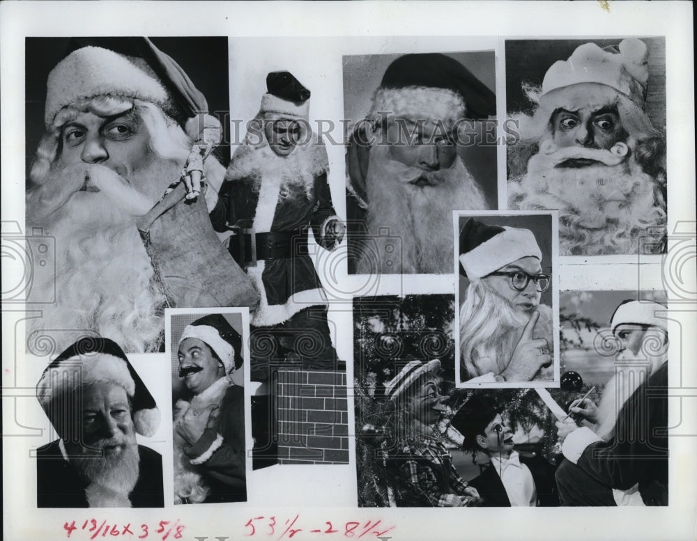 1961 Press Photo The actors&#39; favorite role is playing Santa Claus- Historic Images