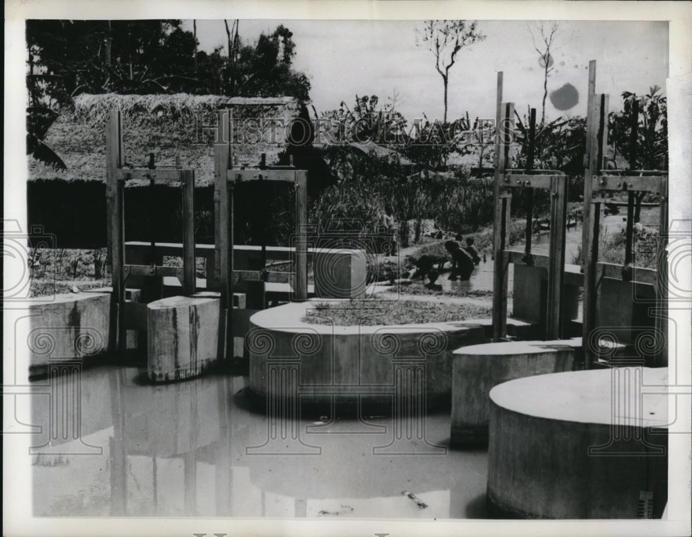 1941 Press Photo One of the distributing points in the main irrigation- Historic Images