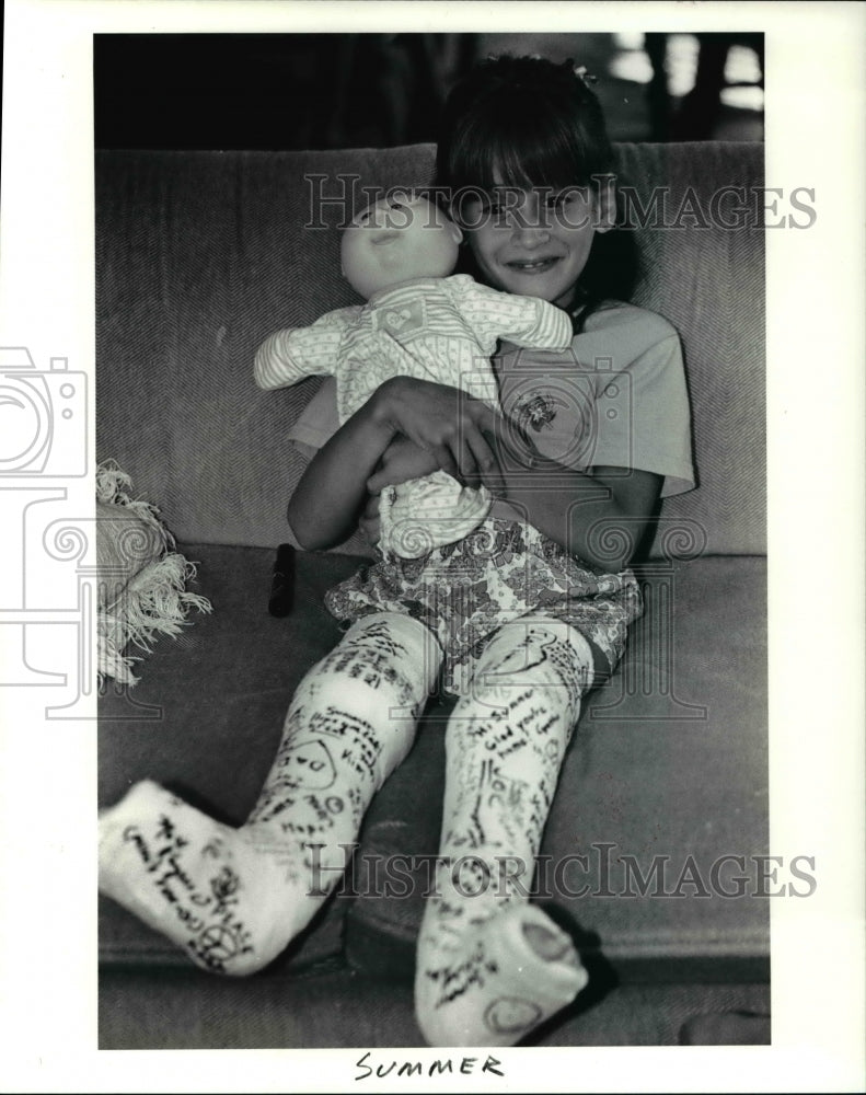 1991 Press Photo Summer Vargyas at her Perry home- Historic Images