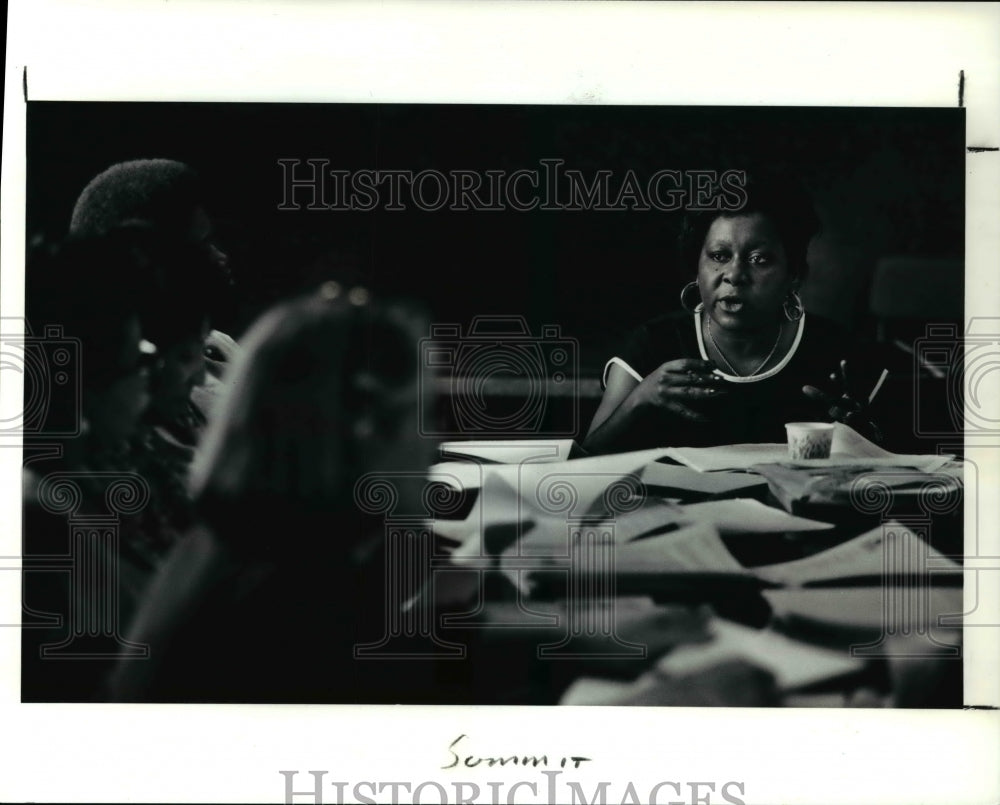 1991 Press Photo Cynthia Triplett heads the Parent Task Force Committee- Historic Images