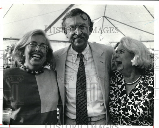 1991 Press Photo Linda Turner, Bob and Ann Wismar- Historic Images