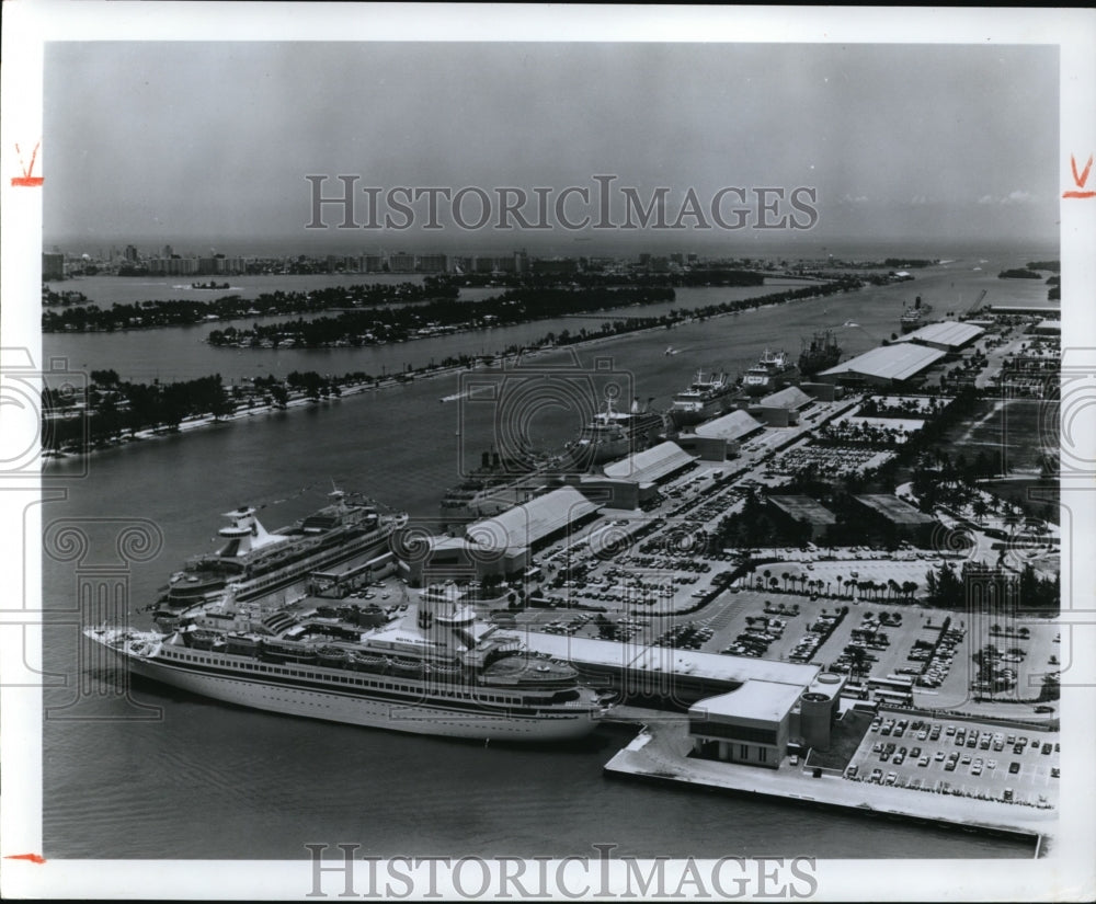 1973 Press Photo Port of Miami
