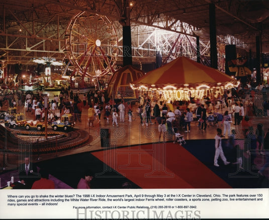 1998 Press Photo The 1998 I-X Indoor Amusement Park in Cleveland- Historic Images