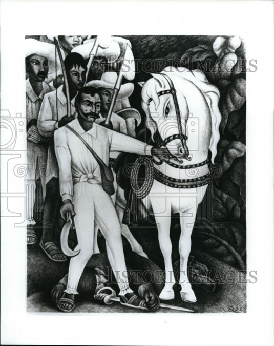 1999 Press Photo The Mexican prints by Diego Maria Rivera- Historic Images