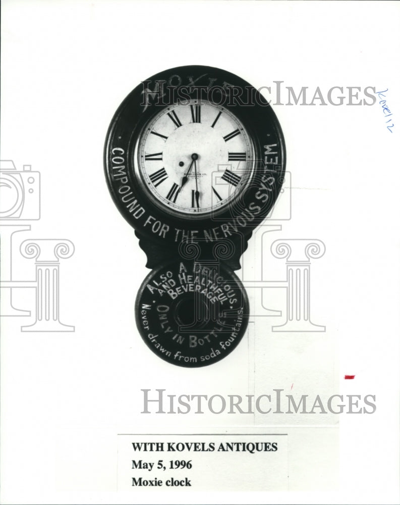 1996 Press Photo Kovels Antique Clock- Historic Images