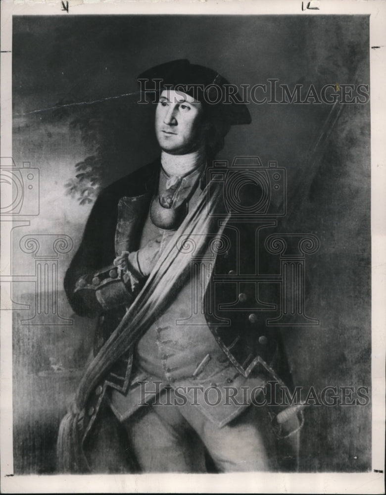 1948 Press Photo Charles Peale&#39;s portrait of George Washington - cva53288- Historic Images