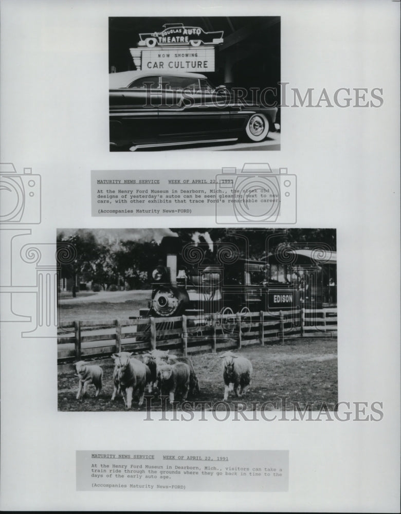 1991 Press Photo Henry Ford Museum, Michigan, Dearborn- Historic Images