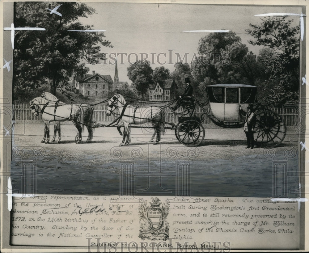 1931 Press Photo Gen. Washington&#39;s Carriage- Historic Images