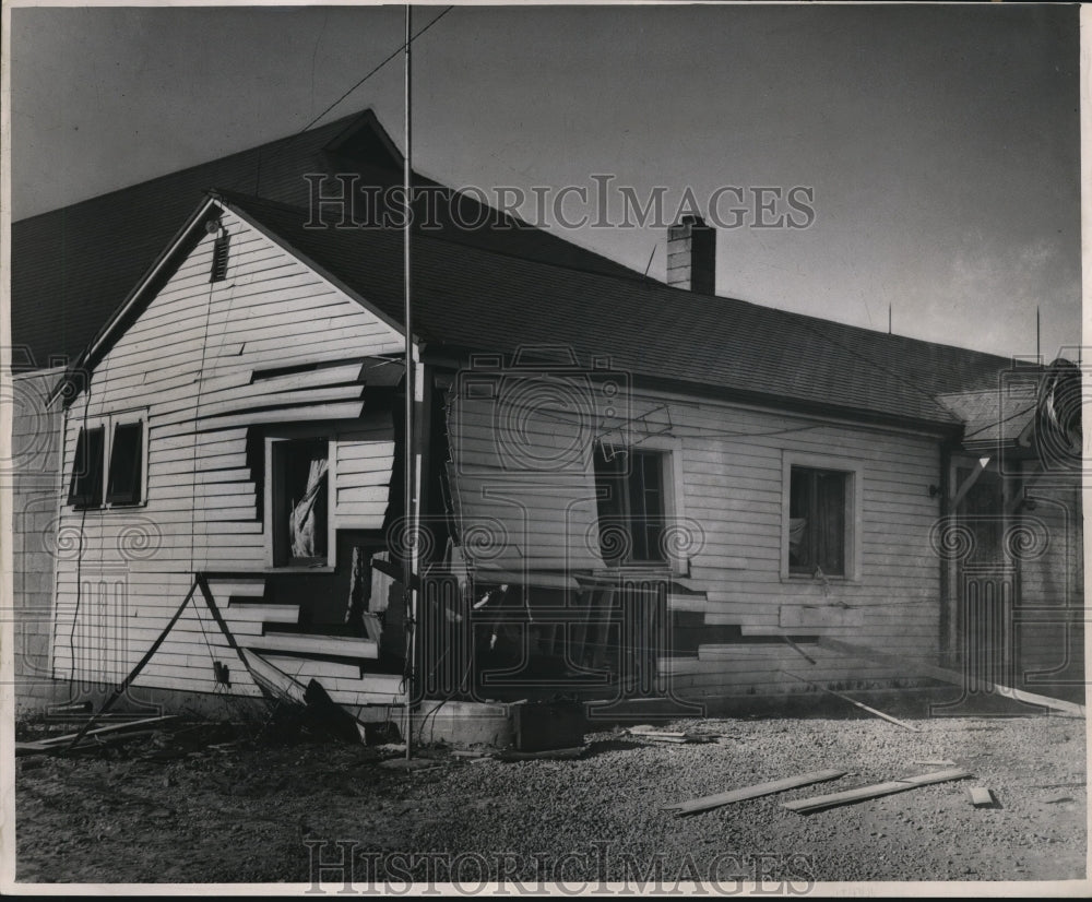 1949 Press Photo The house at the Zugler Road after the bombing- Historic Images