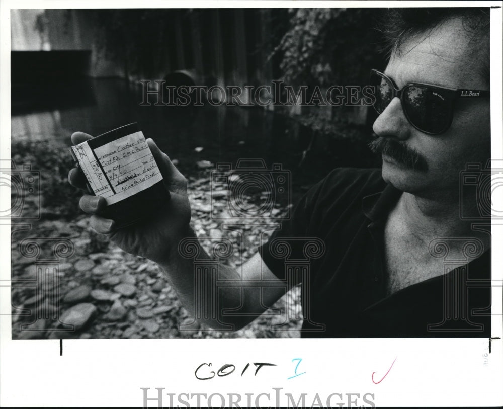 1990 Press Photo Rich Carter of the Ohio Environmental Protection Agency- Historic Images