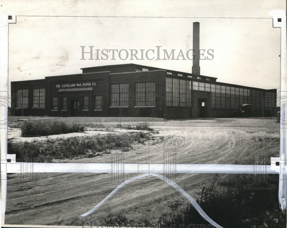 1931 Press Photo The Cleveland Wax Paper Co- Historic Images