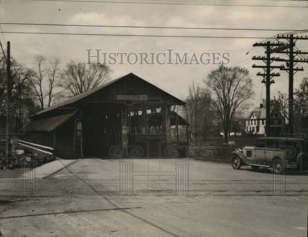 1966 Press Photo Double Covered Bridge- Historic Images