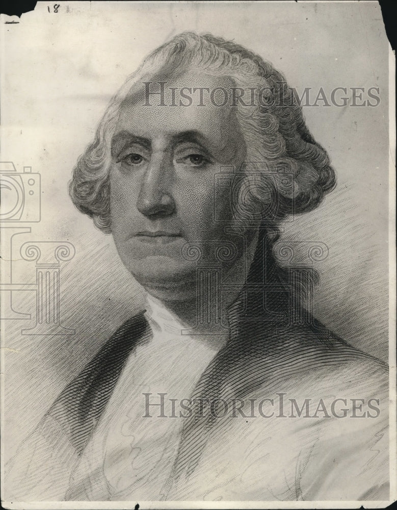 1930 Press Photo A George Washington painting by Stuart - cva55976- Historic Images