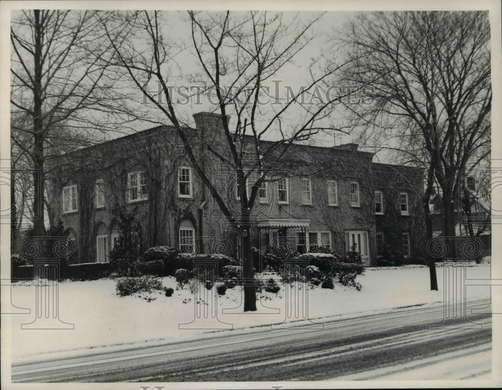 1966 Press Photo The Cleveland State University President Home- Historic Images