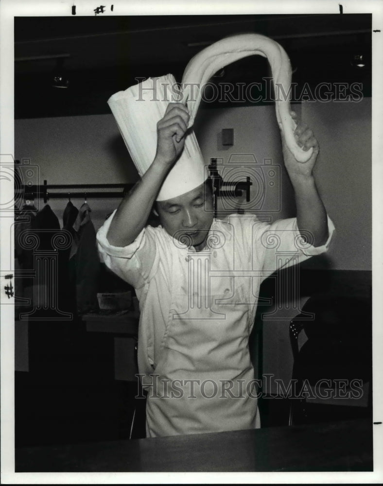 1991 Press Photo Chinese Cook- Historic Images