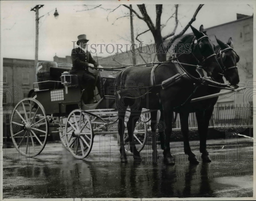 1950 Press Photo Horse driver, Sam Dianism- Historic Images