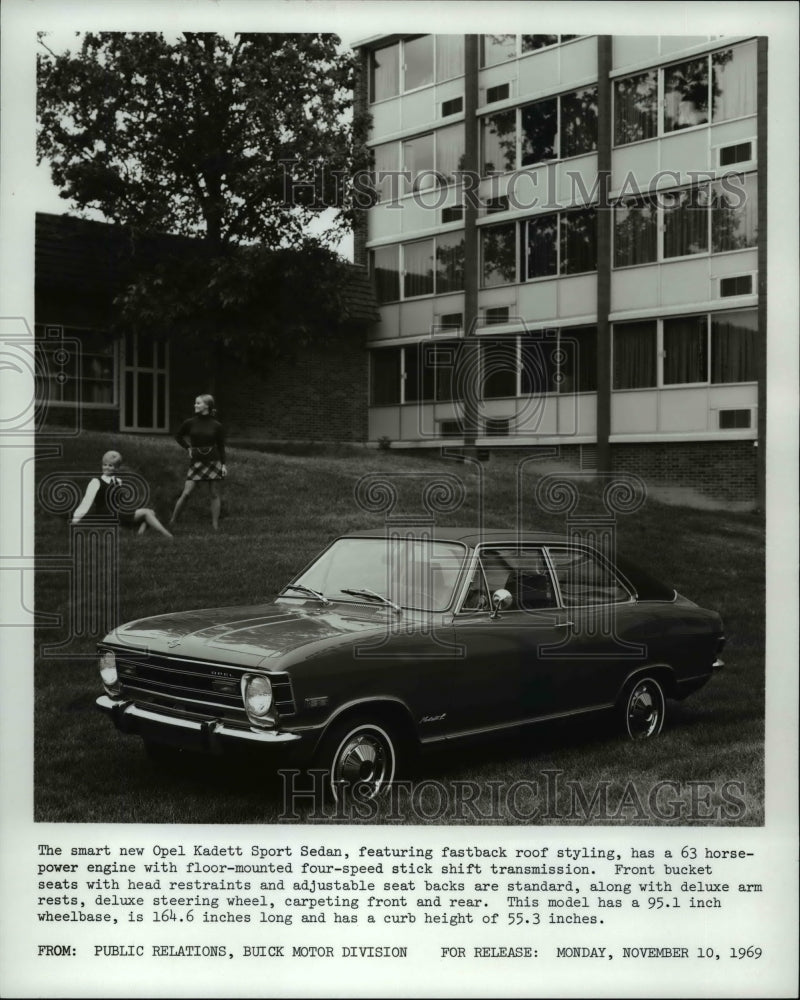 1970 Press Photo New Opel Kadett Sport Sedan, fastback roof styling- Historic Images