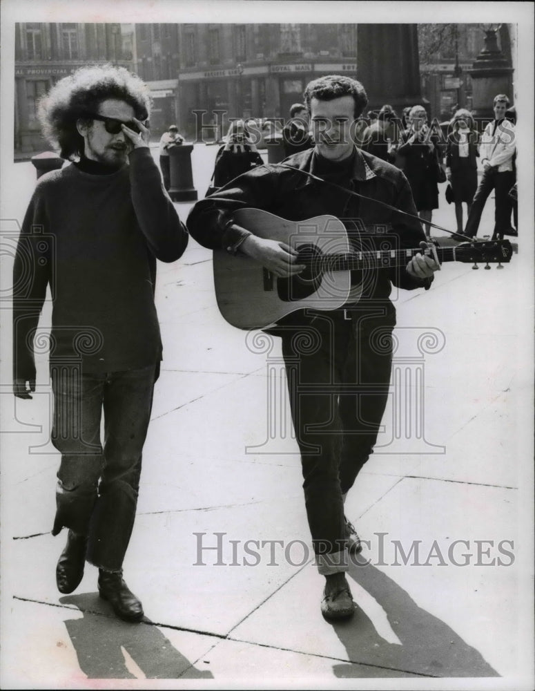 1966 Press Photo Un Identified men playing Beatniks - cva59830- Historic Images