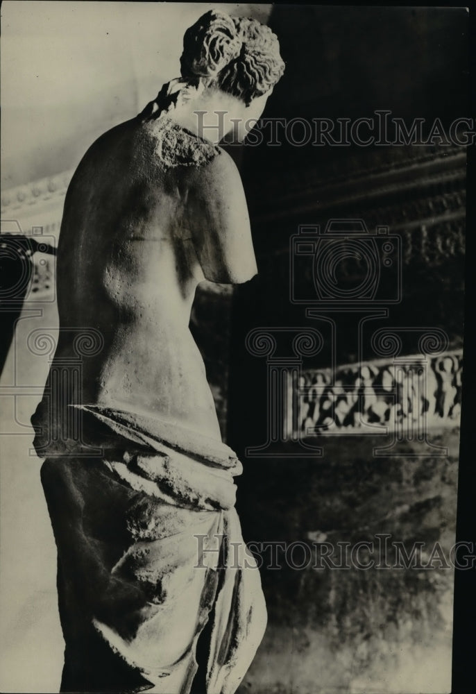 1923 Press Photo The damaged back  of the Venus of Milo statue- Historic Images