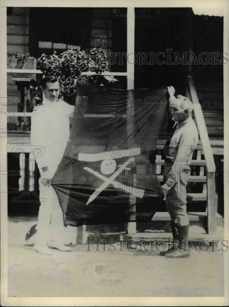 1931 Press Photo Nicaraguan Bandit Flag- Historic Images