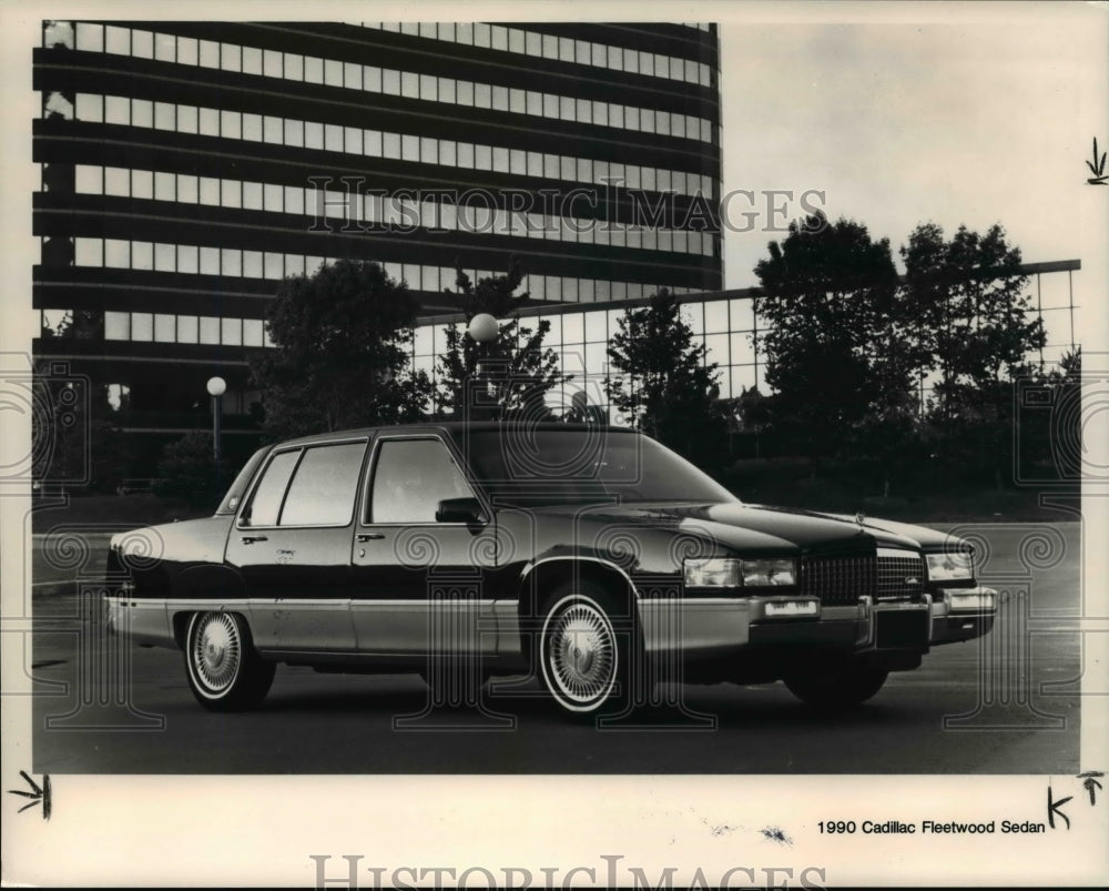 1991 Press Photo Automobile Model 1990 Cadillac Fleetwood Sedan- Historic Images