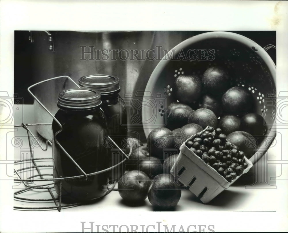 1986 Press Photo Jams Preserves- Historic Images