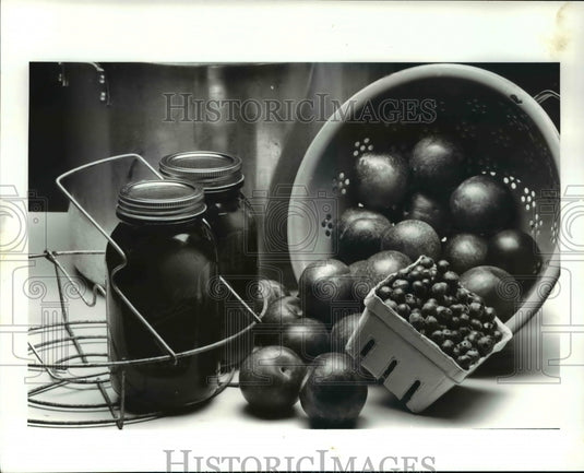 1986 Press Photo Jams Preserves- Historic Images
