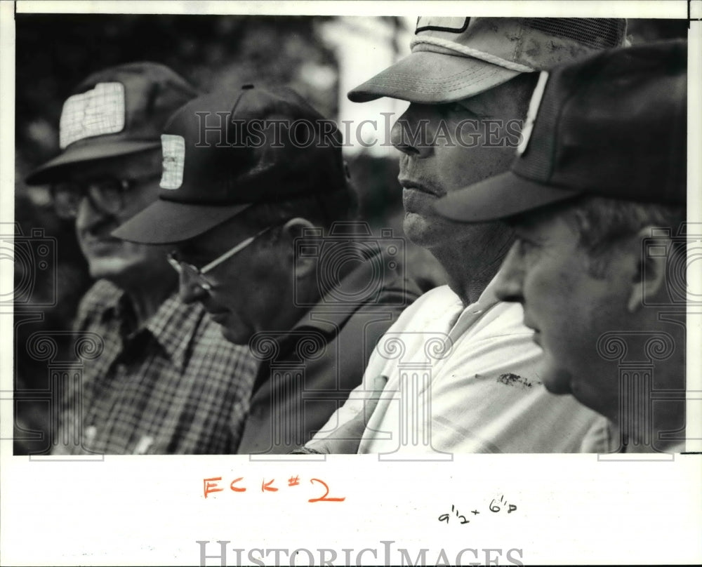 1991 Press Photo Bob Cavanagh of Alburn with Chuck lausin, George Timmons- Historic Images