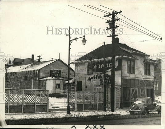 1934 Press Photo Black Hawk Cafe- Historic Images
