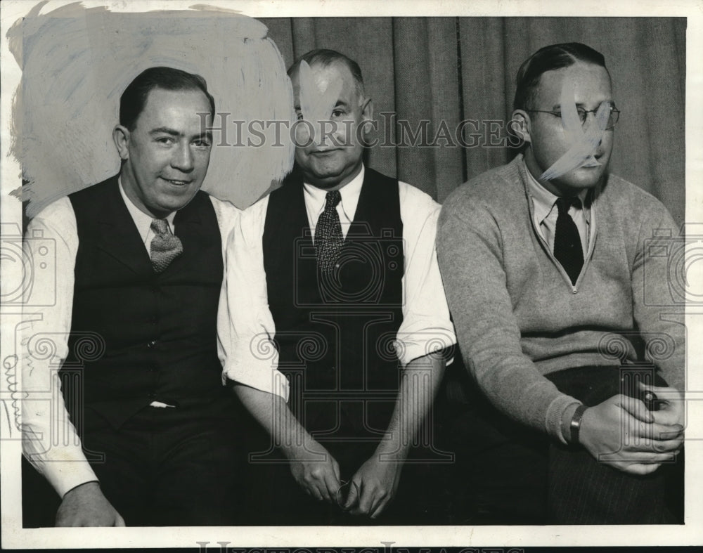 1934 Press Photo Tom Quinn Don Palmer Chuck Baug