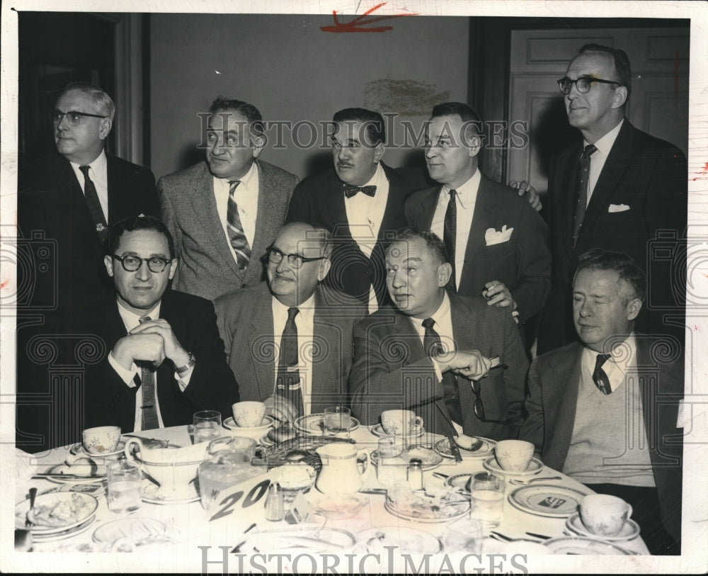 1957 Press Photo Cleveland News Employees.- Historic Images