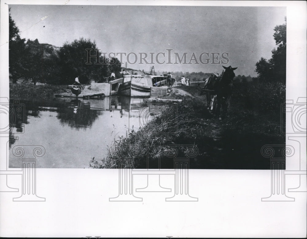 1960 Press Photo The Ohio Canal- Historic Images