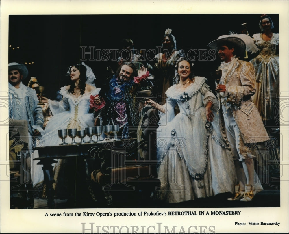 1998 Press Photo Scene from the Kirow Opera&#39;s Bethothal in a Monastery.- Historic Images