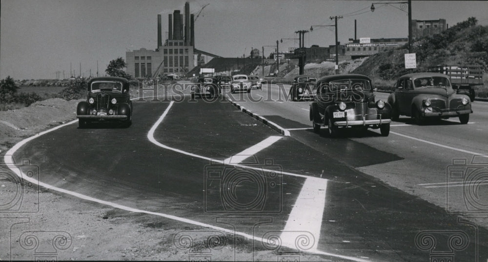 1950 Press Photo Highways &amp; Streets Memorial Shoreway I-90- Historic Images