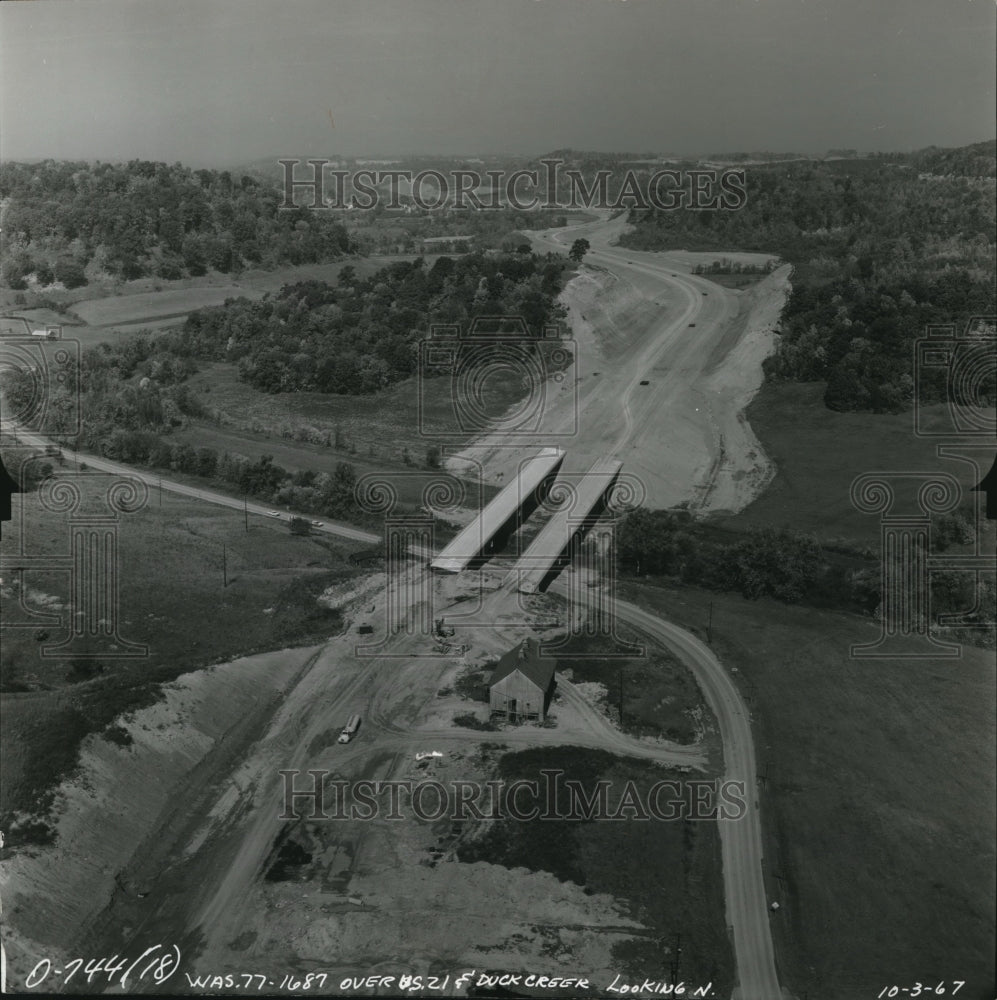 1968 Press Photo The tower US 21 and Duck creek in Washington County- Historic Images