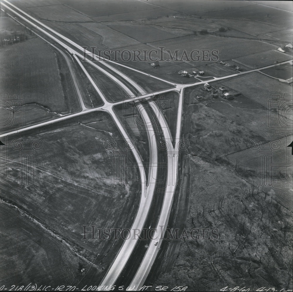 1961 Press Photo The Ohio Interstate Route 70- Historic Images