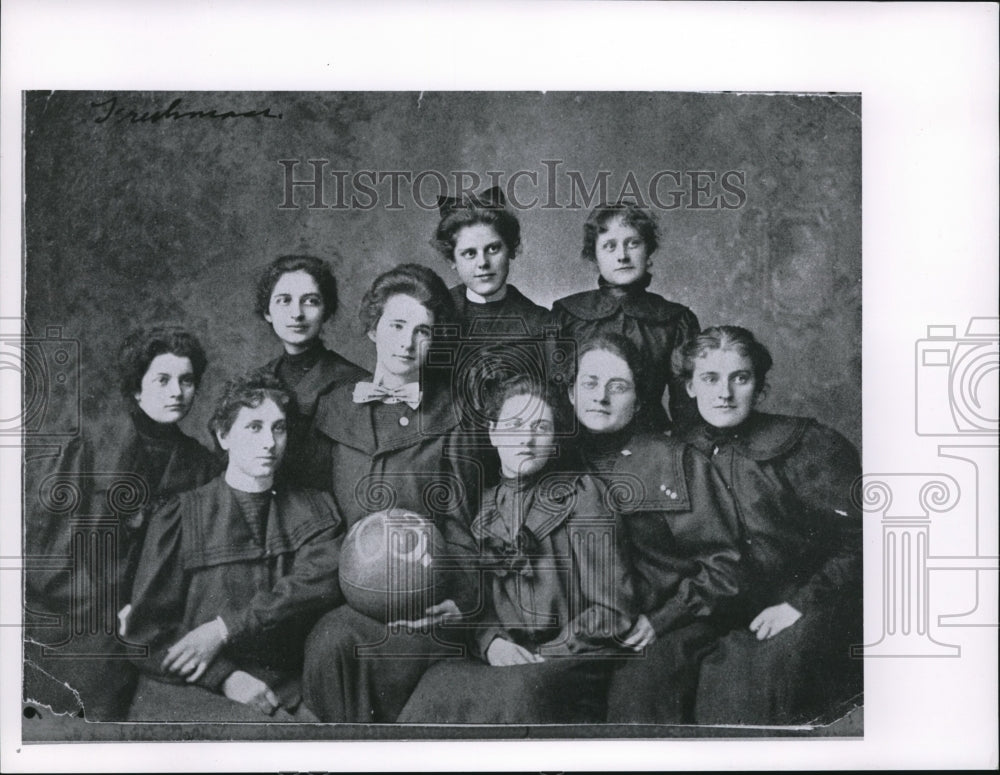 1963 Press Photo Western Reserve University Flora Stone Mather Basketball Team- Historic Images