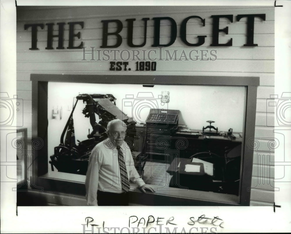 1989 Press Photo The Budget  Established in 1890- Historic Images