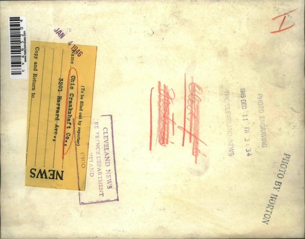 1945 Press Photo The Ohio Crankshaft Company at 3801 Harvard Avenue - cva65204